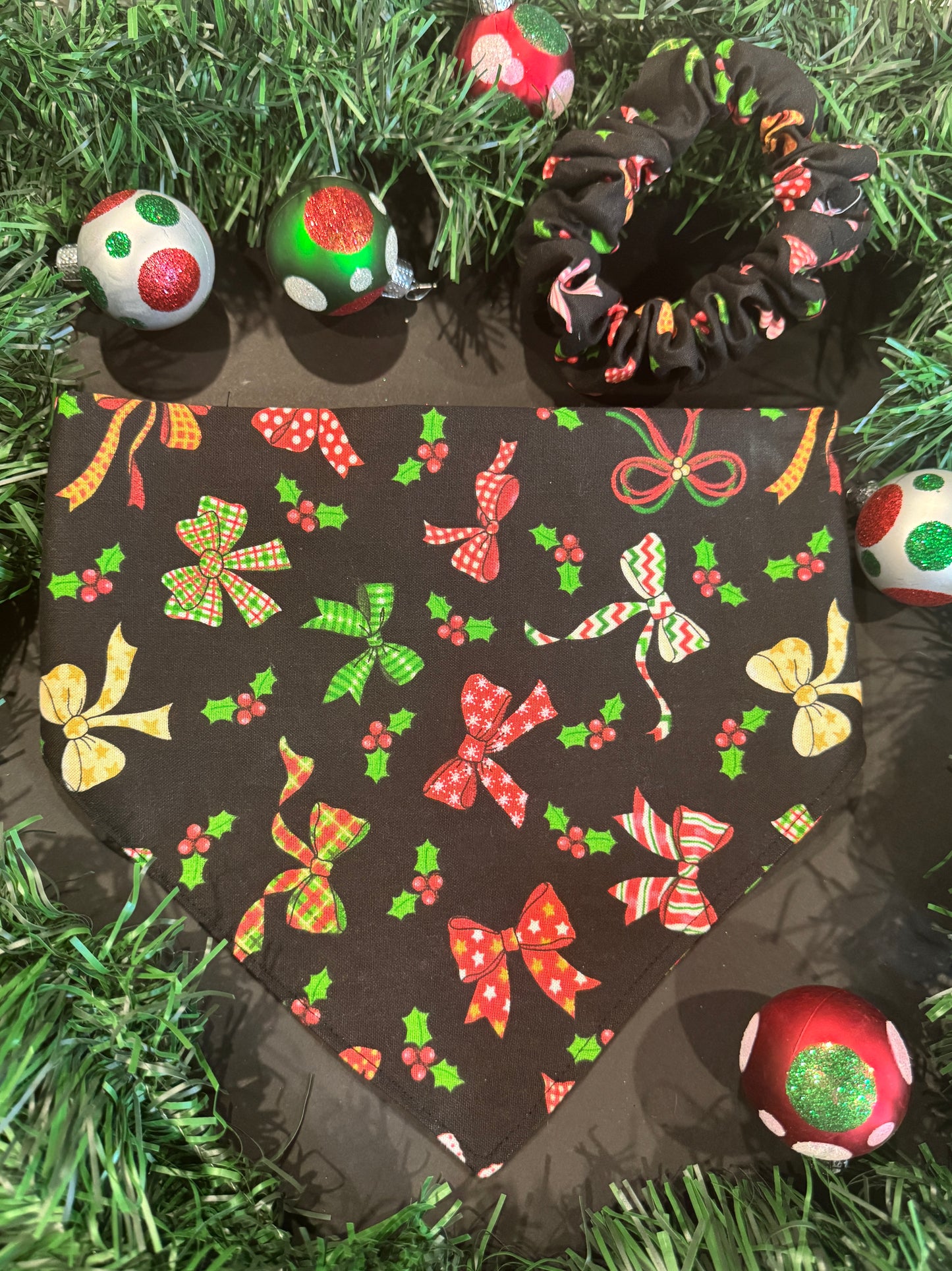 Holiday Scrunchie Bandana Set