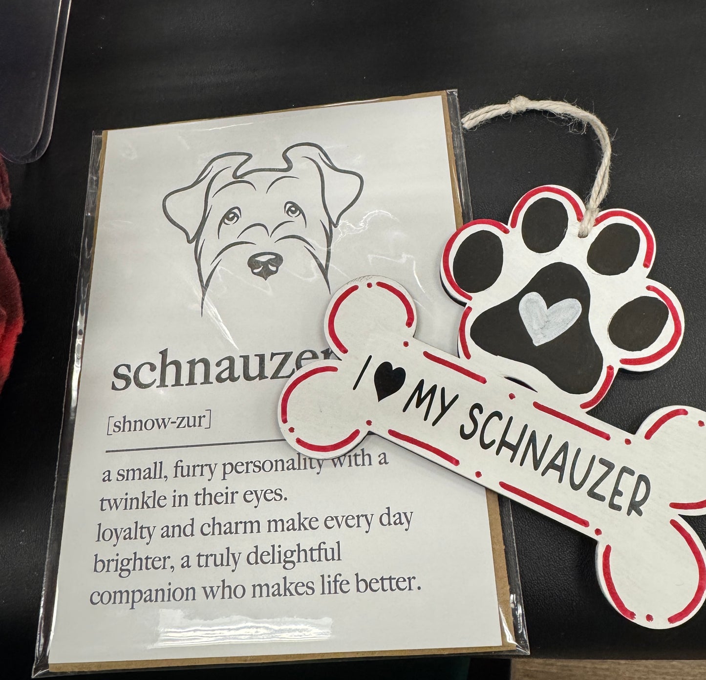 Paw Print Dog Bone Ornament