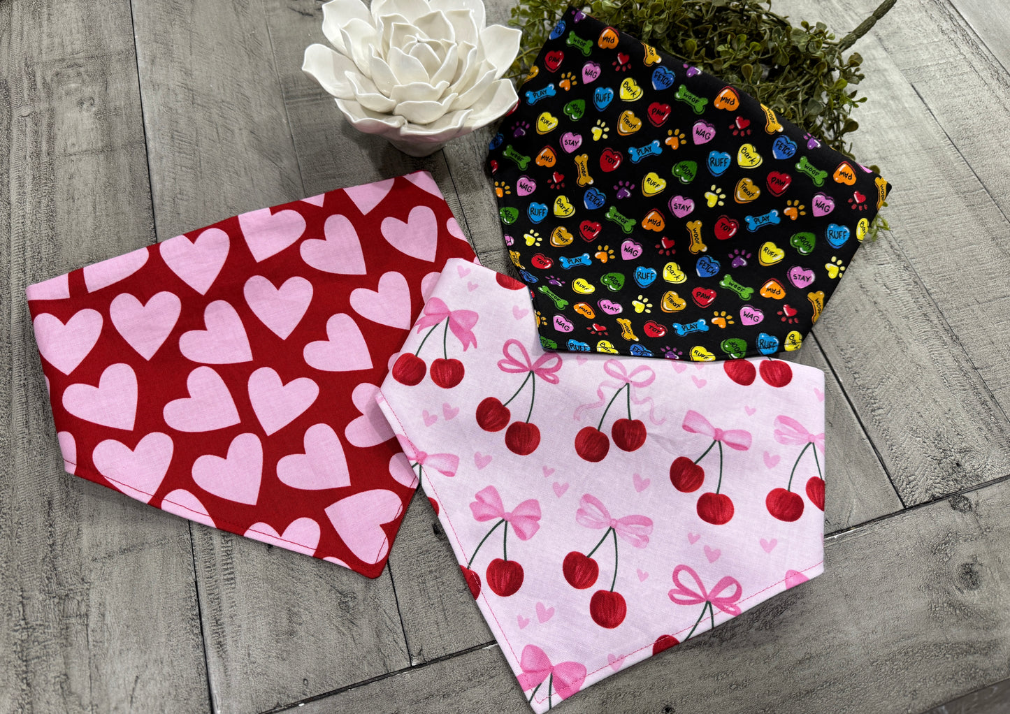 Valentine Scrunchie Bandana Set