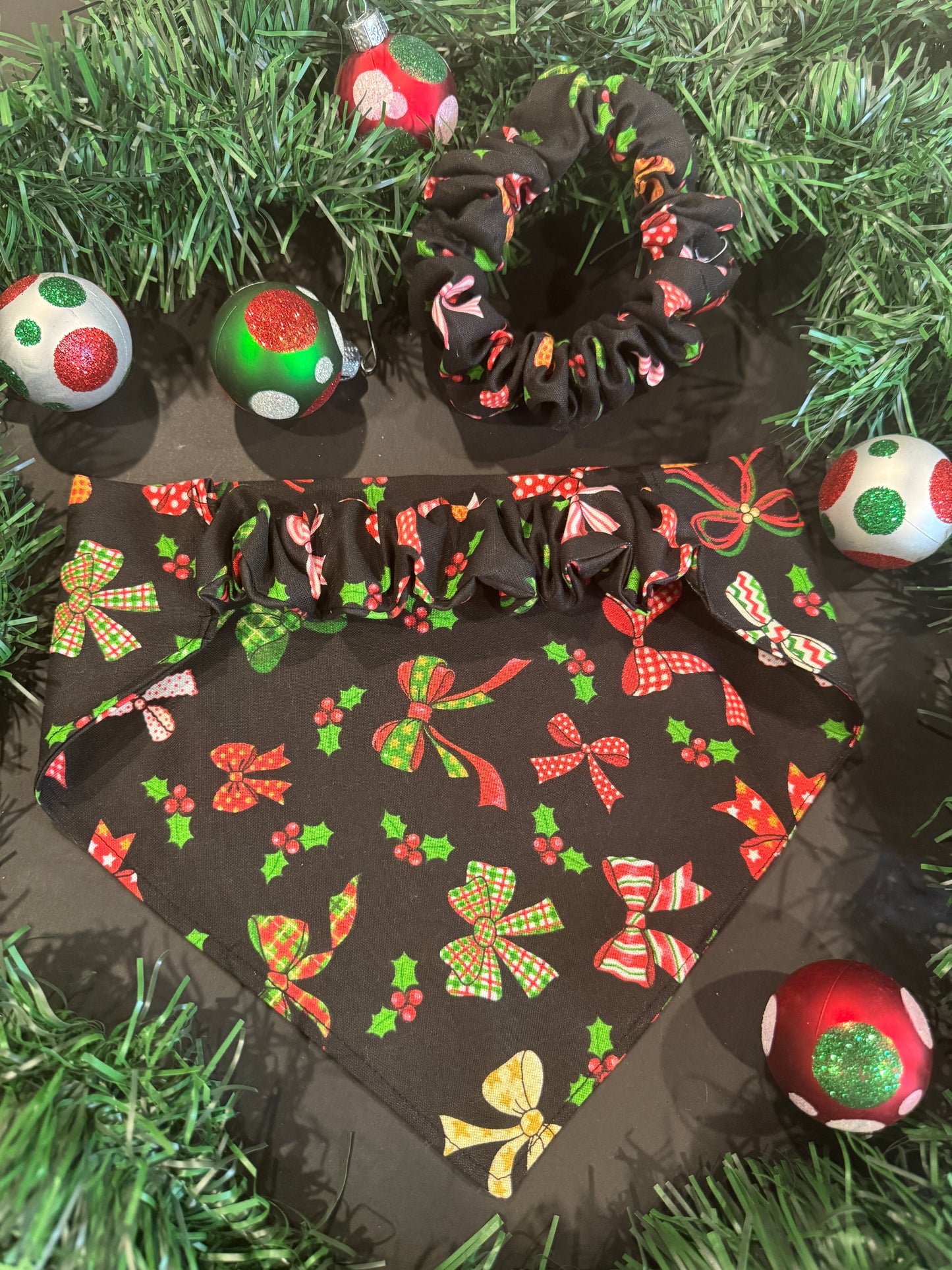 Holiday Scrunchie Bandana Set
