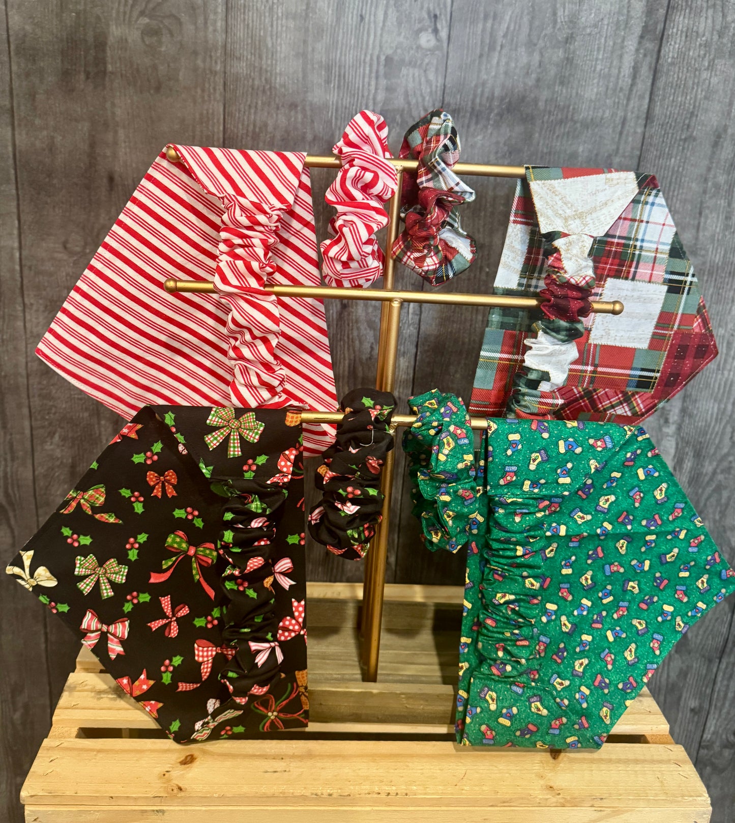 Holiday Scrunchie Bandana Set