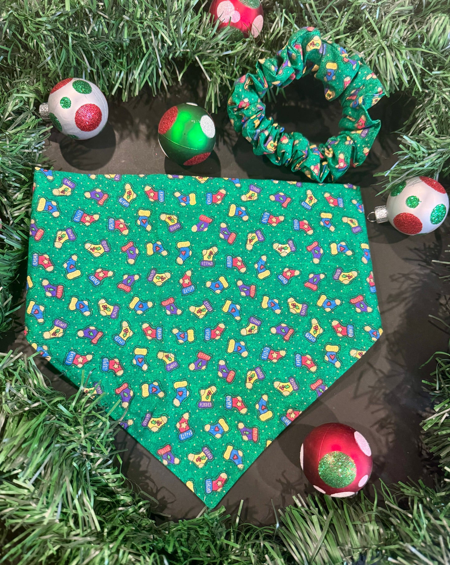 Holiday Scrunchie Bandana Set