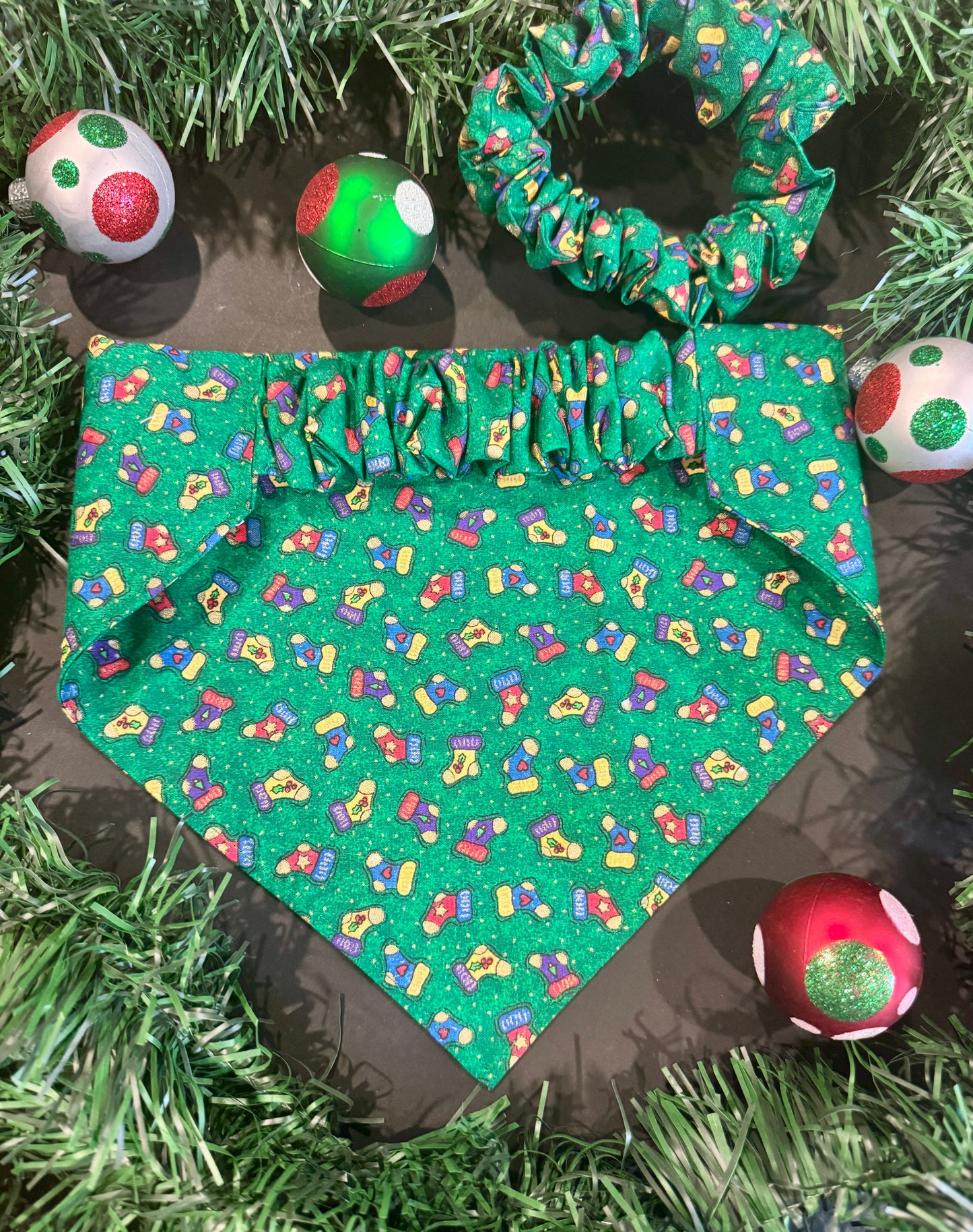 Holiday Scrunchie Bandana Set