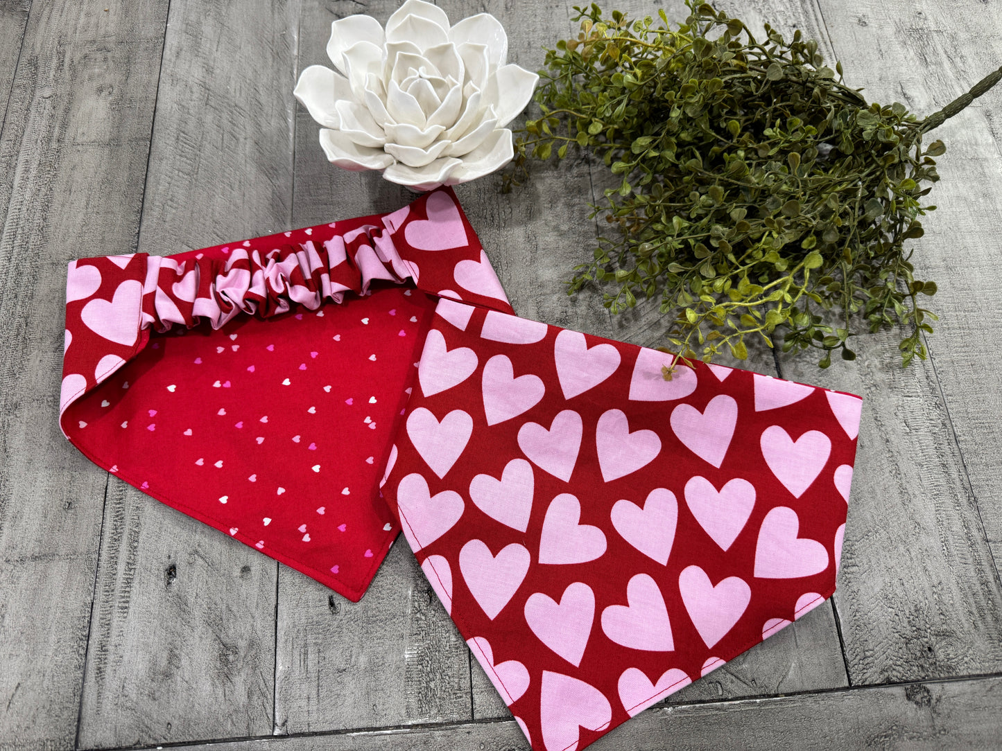Valentine Scrunchie Bandana Set